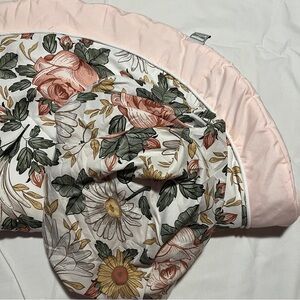 Sweet Jojo designs vintage floral crib sheet and play mat